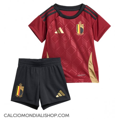 Maglie da calcio Belgio Prima Maglia Bambino Europei 2024 Manica Corta (+ Pantaloni corti)